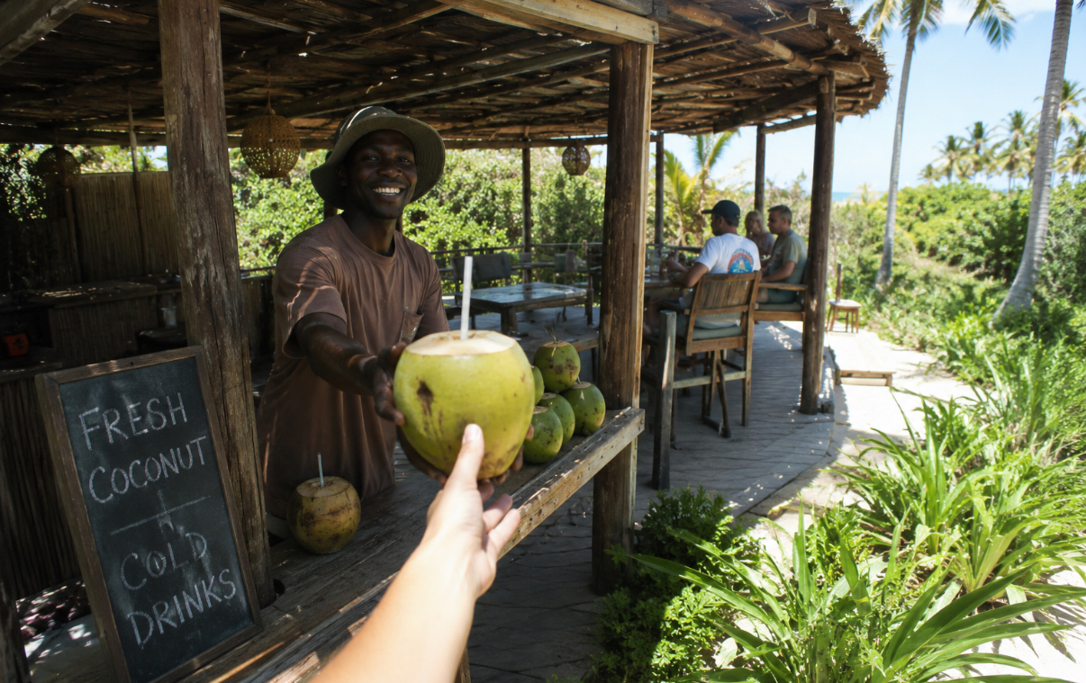 Coconut Deck at Zebu Kite Lodge